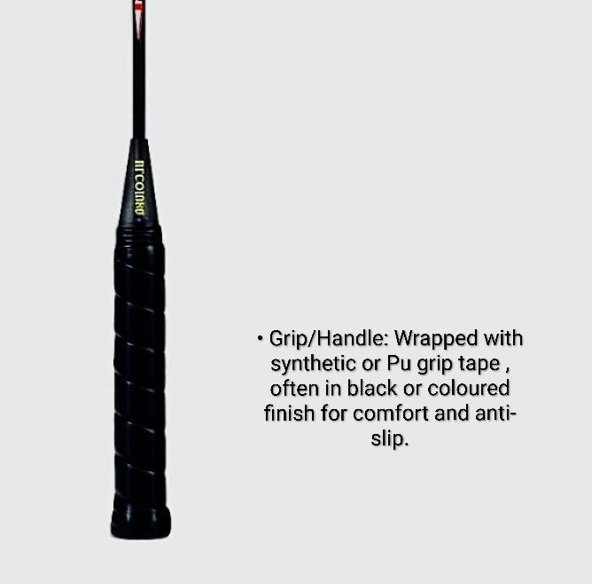 “Premium Lightweight Badminton Racket with High-Tension Durable Strings, Ergonomic Anti-Slip Grip, Aerodynamic Frame Design