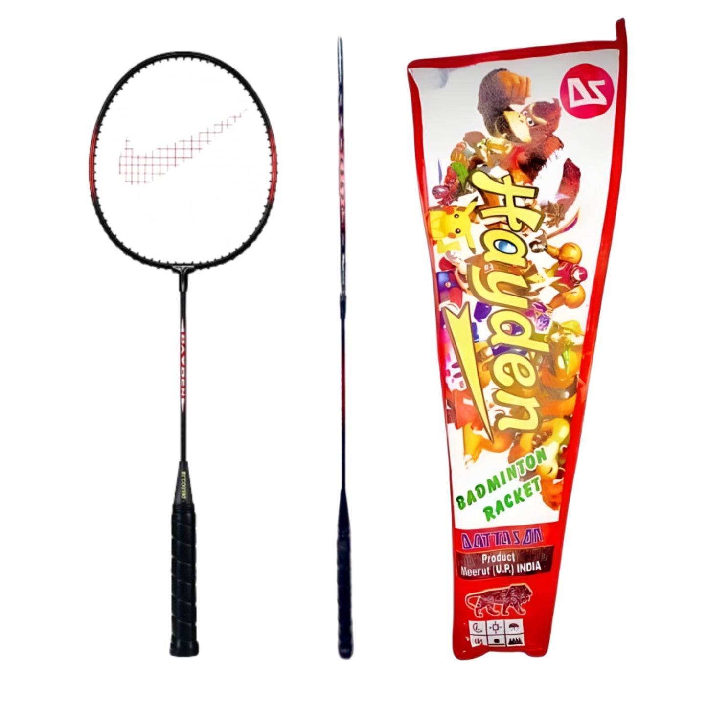 “Premium Lightweight Badminton Racket with High-Tension Durable Strings, Ergonomic Anti-Slip Grip, Aerodynamic Frame Design
